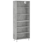 Credenza Grigio Sonoma 69,5x32,5x180 cm Legno Multistrato