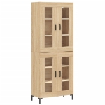 Credenza Rovere Sonoma 69,5x34x180 cm in Legno Multistrato