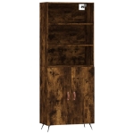 Credenza Rovere Fumo  69,5x34x180 cm in Legno Multistrato