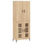 Credenza Rovere Sonoma 69,5x34x180 cm in Legno Multistrato