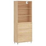 Credenza Rovere Sonoma 69,5x34x180 cm in Legno Multistrato