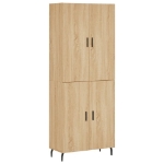 Credenza Rovere Sonoma 69,5x34x180 cm in Legno Multistrato