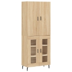 Credenza Rovere Sonoma 69,5x34x180 cm in Legno Multistrato