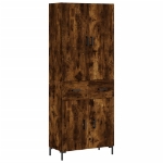 Credenza Rovere Fumo  69,5x34x180 cm in Legno Multistrato