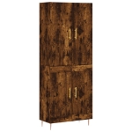 Credenza Rovere Fumo  69,5x34x180 cm in Legno Multistrato