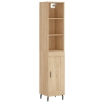 Credenza Rovere Sonoma 34,5x34x180 cm in Legno Multistrato