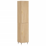 Credenza Rovere Sonoma 34,5x34x180 cm in Legno Multistrato