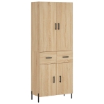 Credenza Rovere Sonoma 69,5x34x180 cm in Legno Multistrato