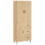 Credenza Rovere Sonoma 69,5x34x180 cm in Legno Multistrato