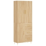 Credenza Rovere Sonoma 69,5x34x180 cm in Legno Multistrato