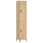 Credenza Rovere Sonoma 34,5x34x180 cm in Legno Multistrato