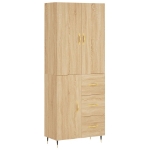 Credenza Rovere Sonoma 69,5x34x180 cm in Legno Multistrato