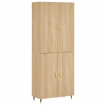 Credenza Rovere Sonoma 69,5x34x180 cm in Legno Multistrato