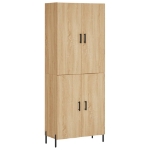 Credenza Rovere Sonoma 69,5x34x180 cm in Legno Multistrato