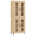 Credenza Rovere Sonoma 69,5x34x180 cm in Legno Multistrato