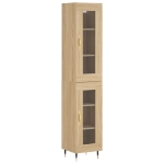 Credenza Rovere Sonoma 34,5x34x180 cm in Legno Multistrato