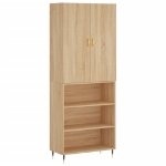 Credenza Rovere Sonoma 69,5x34x180 cm in Legno Multistrato