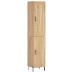 Credenza Rovere Sonoma 34,5x34x180 cm in Legno Multistrato