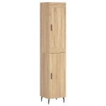 Credenza Rovere Sonoma 34,5x34x180 cm in Legno Multistrato