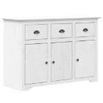 Credenza BODO 115x43x79,5 cm in Legno Massello di Pino Bianco