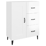 Credenza 69,5x34x90 cm in Legno Multistrato Bianco Lucido