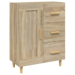 Credenza Rovere Sonoma 69,5x34x90 cm in Legno Multistrato