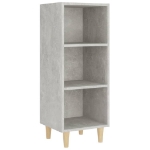 Credenza Grigio Cemento 34,5x32,5x90 cm in Legno Multistrato