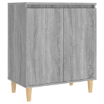 Credenza Grigio Sonoma 60x35x70 cm in Legno Ingegnerizzato