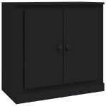 Credenza Nera 70x35,5x67,5 cm in Legno Multistrato