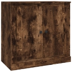 Credenza Rovere Fumo 70x35,5x67,5 cm in Legno Multistrato