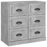 Credenza Grigio Cemento 70x35,5x67,5 cm in Legno Multistrato