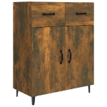 Credenza Rovere Fumo 69,5x34x90 cm in Legno Multistrato