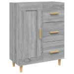 Credenza Grigio Sonoma 69,5x34x90 cm in Legno Multistrato