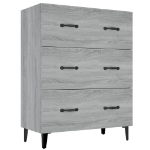 Credenza Grigio Sonoma 69,5x34x90 cm in Legno Multistrato