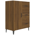 Credenza Rovere Marrone 69,5x34x90 cm in Legno Multistrato