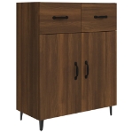 Credenza Rovere Marrone 69,5x34x90 cm in Legno Multistrato