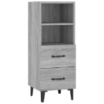 Credenza Grigio Sonoma 34,5x34x90 cm in Legno Multistrato