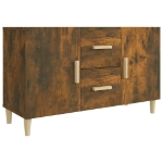 Credenza Rovere Fumo 100x36x60 cm in Legno Multistrato