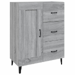 Credenza Grigio Sonoma 69,5x34x90 cm in Legno Multistrato