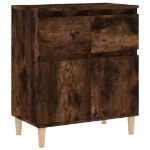 Credenza Rovere Fumo 60x35x70 cm in Legno Multistrato