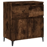 Credenza Rovere Fumo 60x35x70 cm in Legno Multistrato