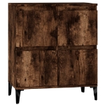 Credenza Rovere Fumo 60x35x70 cm in Legno Multistrato