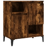 Credenza Rovere Fumo 60x35x70 cm in Legno Multistrato