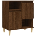 Credenza Rovere Marrone 60x35x70 cm in Legno Multistrato