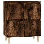 Credenza Rovere Fumo 60x35x70 cm in Legno Multistrato