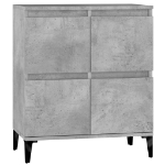 Credenza Grigio Cemento 60x35x70 cm in Legno Multistrato