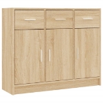 Credenza Rovere Sonoma 91x28x75 cm in Legno Multistrato