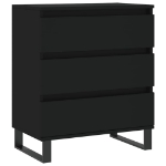 Credenza Nero 60x35x70 cm in Legno Multistrato