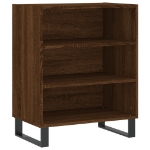 Credenza Rovere Marrone 57x35x70 cm in Legno Multistrato