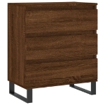 Credenza Rovere Marrone 60x35x70 cm in Legno Multistrato